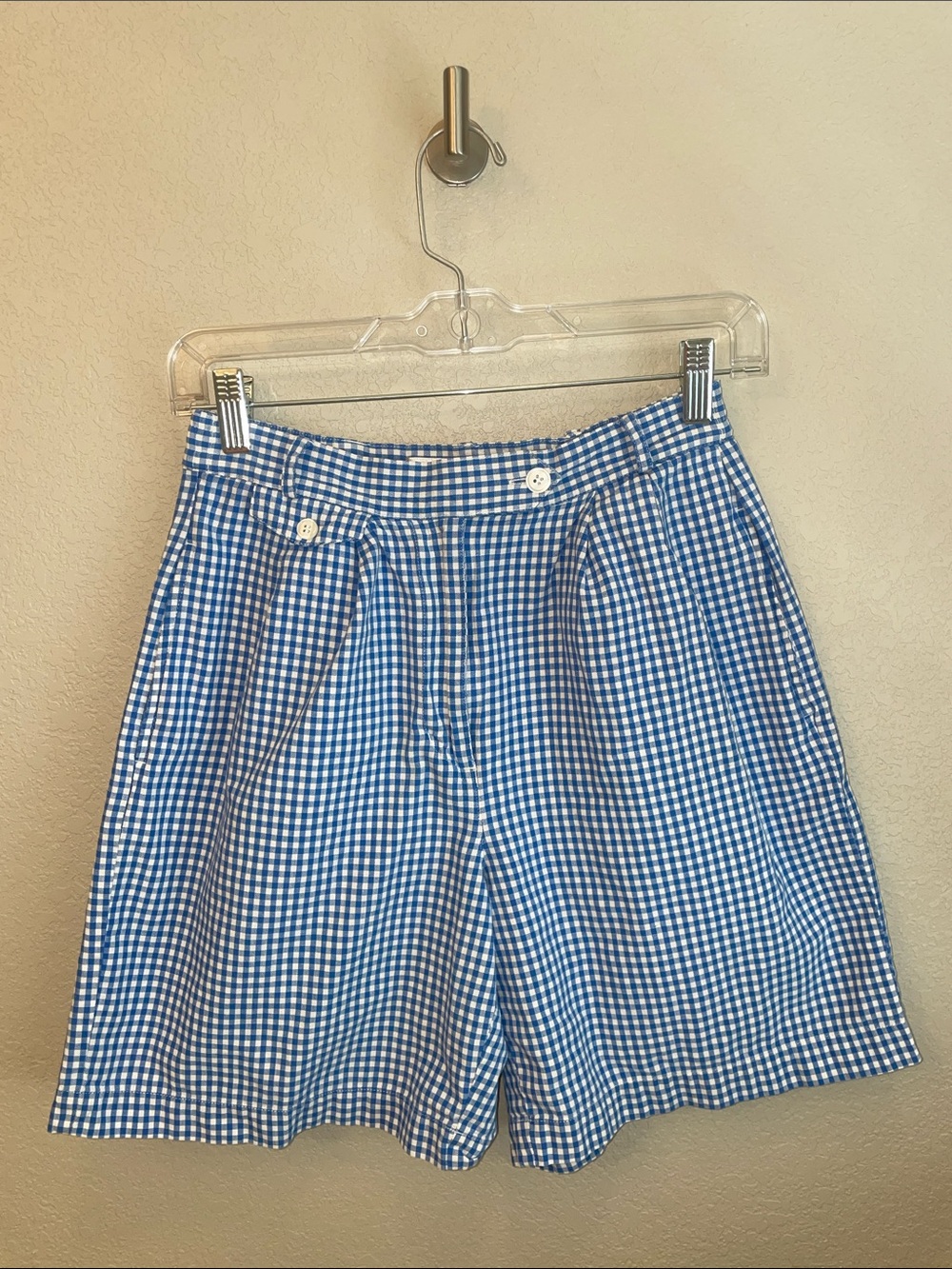 Vintage Karen Scott Cotton Gingham Shorts
